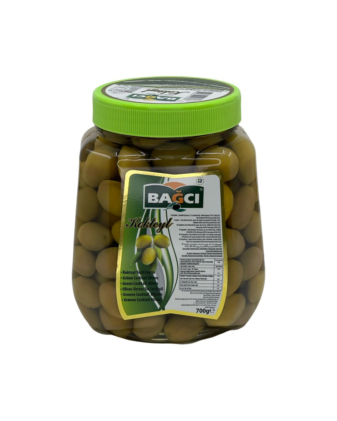 BAGCI Grüne Oliven mit Stein PET 700g