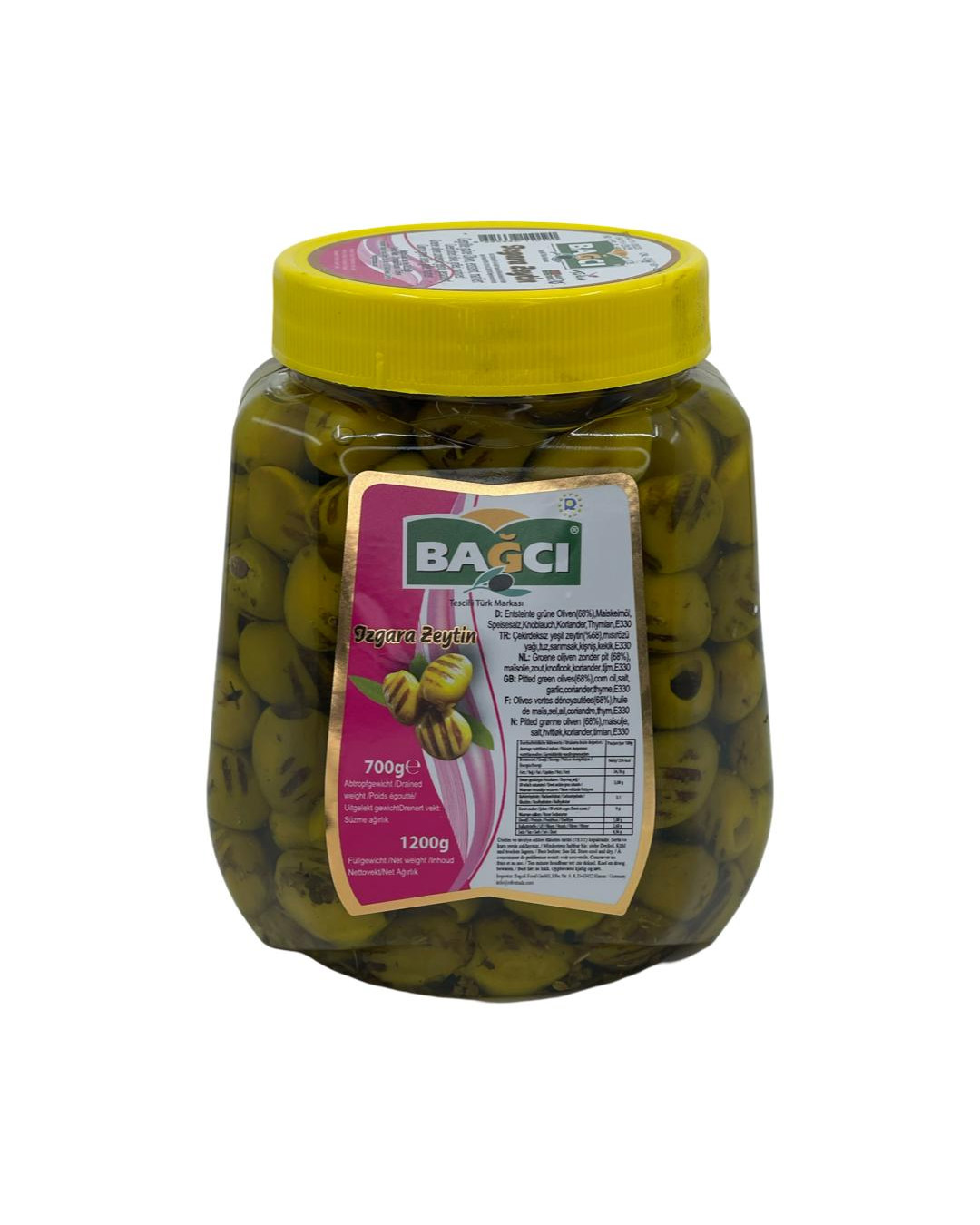 BAGCI gegrillte Grüne Oliven PET 700g