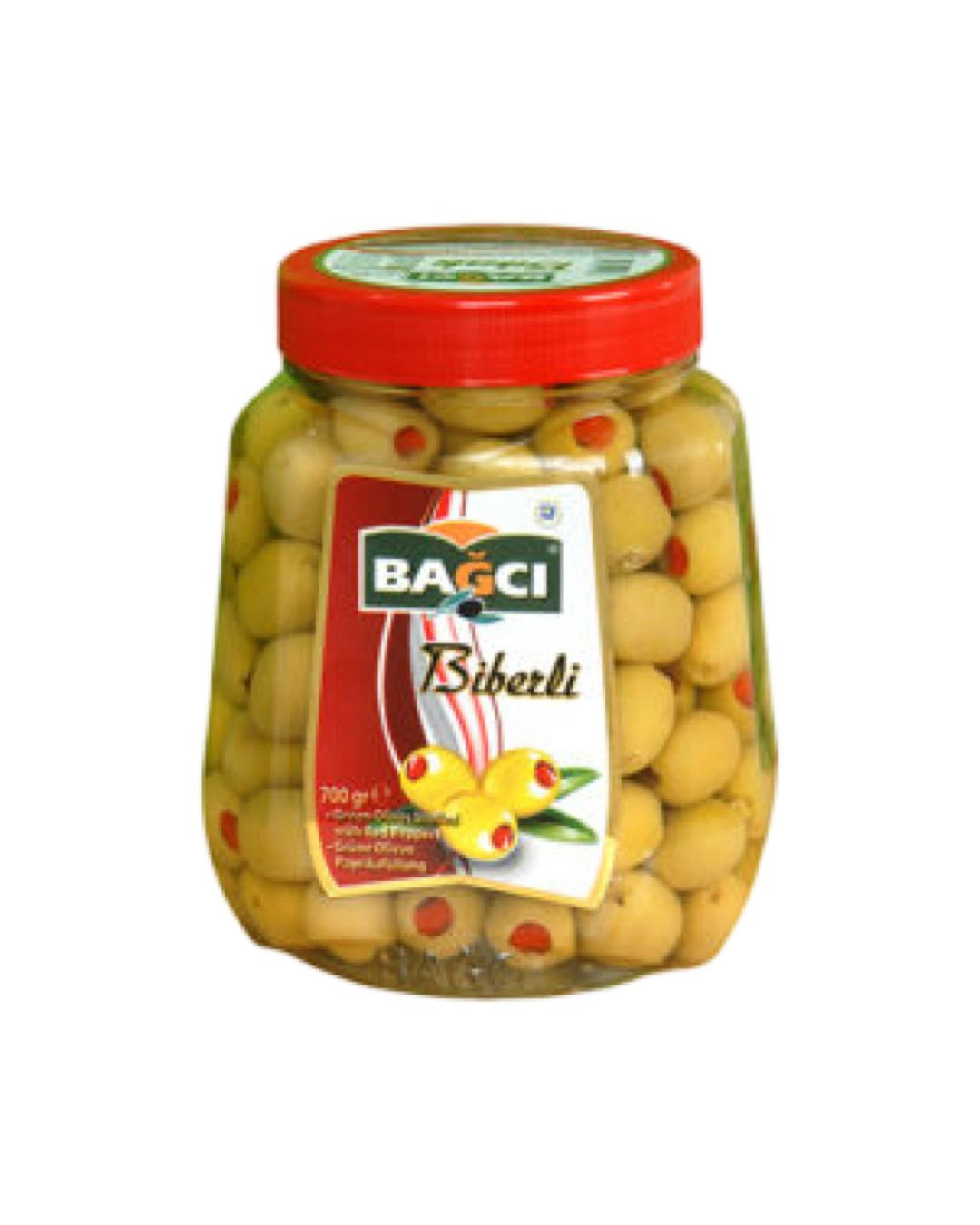 BAGCI Paprika gefüllte Grüne Oliven PET 700g